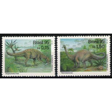 Fauna Prehistórica - Dinosaurios - Brasil 1995 - Serie Mint 