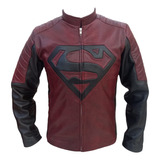 Chaqueta Superman En Borrego Cuero Autentico Leon Gto