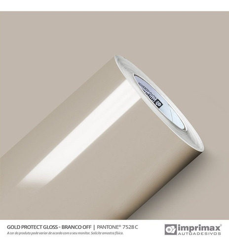 Adesivo Alto Brilho Para Laquear Móveis White Off - 3mx1,40m