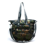 Bolso Matero Chuna Verona Matelasse Camuflado Verde