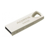 Memoria Usb Adata Uv210 64gb 2.0 Plateado