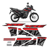Kit Faixas Adesivos Xre 190 Adventure Moto 2022 2023 2024