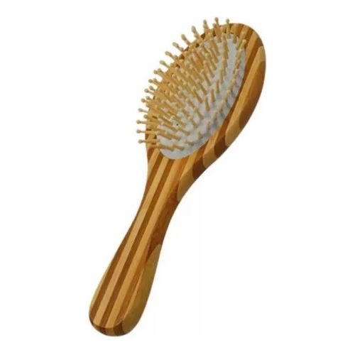 Cepillo Para El Cabello De Bambu Redondo Surtido