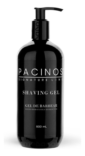 Pacinos Shaving Gel 500ml Gel Barbear Shaver Unidade