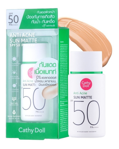 Cathy Doll - Bloqueador Solar Con Color Anti Acne 15ml