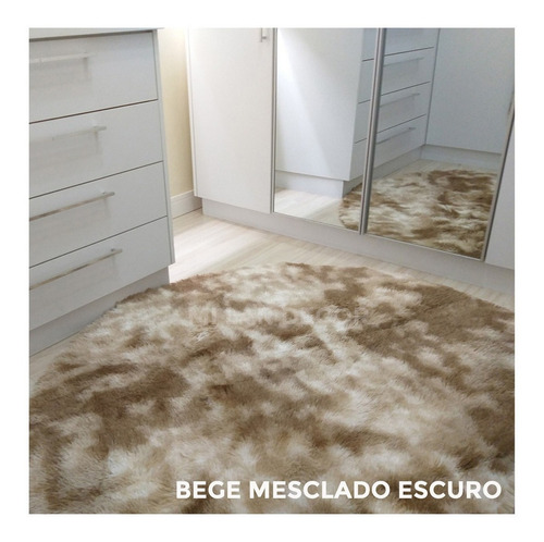 Tapete Redondo 1,20x1,20 Peludo Sala Quarto Envio Imediato