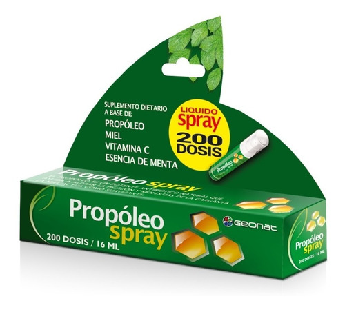 Geonat Propoleo Spray Bucal 200 Dosis Calma Tos Mucosidad X1
