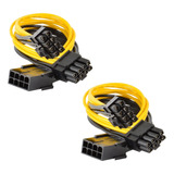 Cable Pcie Splitter Adaptador 8 Pines A 6+2 X 2 Unidades