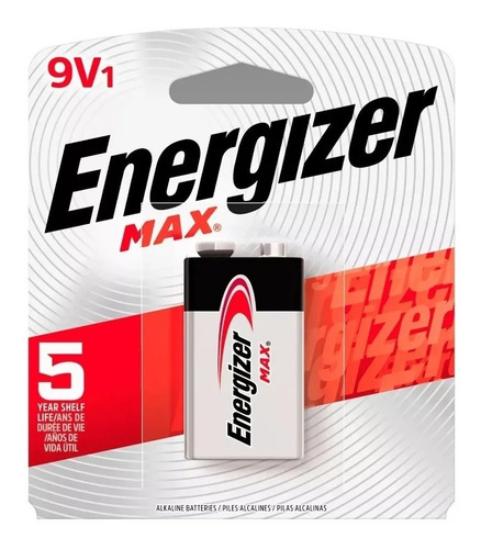 Bateria 9 V Energizer Max 5 Años De Vida Util