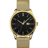 Reloj Lacoste Caballero Color Dorado 2011104 - S007 Color Del Fondo Negro