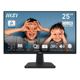 Monitor Msi Pro Mp251 24.5 1080p Altavoces 100hz Hdmi Vesa Color Negro 110v