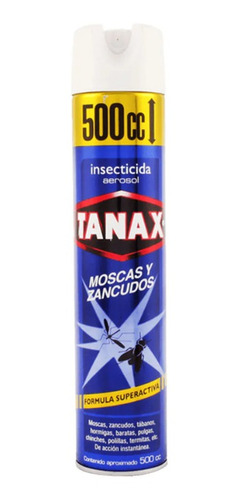Insecticida Tanax Spray Moscas Y Zancudos 500 Cc
