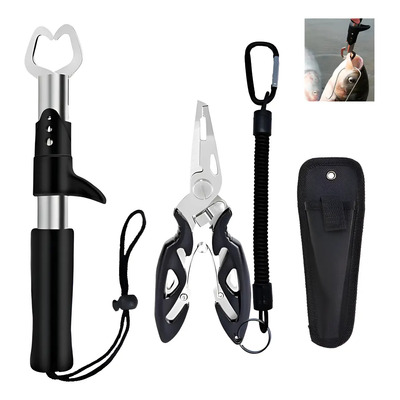 Kit Pesca Alicate Contenção Peixe + Alicate Bico Saca Anzol | MercadoLivre