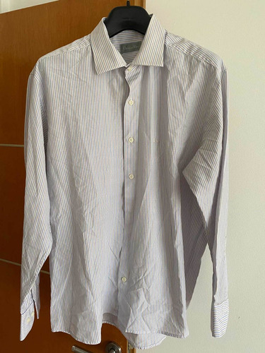 Camisa Vestir Dior Original Talle L Excelente Estado.rayada.