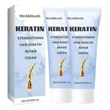 2 X Crema Alisadora Keratin Hair Repair Keratin Hair