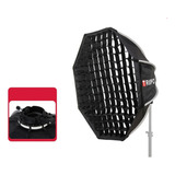 Softbox Triopo Kx65cm Speedlite Octabox Flash V1 Com Grid