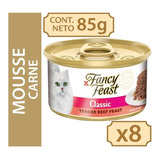 Alimento Húmedo Para Gato Fancy Feast Mousse De Carne 85g