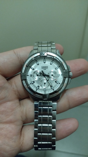 Reloj Casio Mtd-1068d Acero 100 Wr