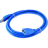 Cable De Extension Usb 3.0 Macho A Hembra | Azul / 1,5 M