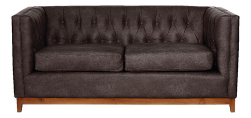 Sofa Roma 2 Cuerpos Cuero Colorado - Latam Home