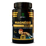 Magnésio Blend 3x1  Magnésio Malato, Magnésio Bisglicinato, Cloreto Hexahidratado -  60 Comprimidos De 1g -  Jota´b