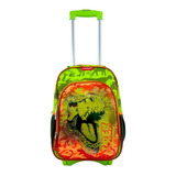 Mochila De Carrito Dinosaurio, T-rex, Jurassic Con Luz Original Chenson Primaria 