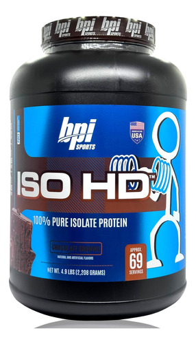 Iso Hd Bpi Sports Proteína 5 Lbs 69 Srv Choco Brownie