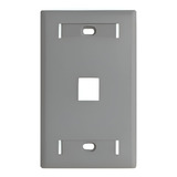 Faceplate Cargado 1 Puerto Cat5e Rj45 Belden Gris Ax100362