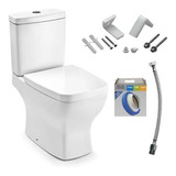 Kit Vaso Sanitário Com Caixa Acoplada 3/6l Saída Vertical Ro