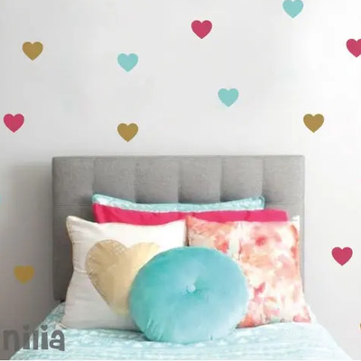 Viniles Corazones, Hearts Sticker, Calcomania Pared,planilla A Escoger Por Chat