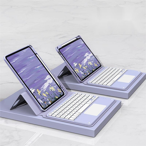 Funda Con Teclado Táctil Ñ Para iPad 10.2 9/8/7 Generación