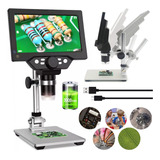 Microscopio Electronico Digital Pantalla 7  Led 12mp 1080p !