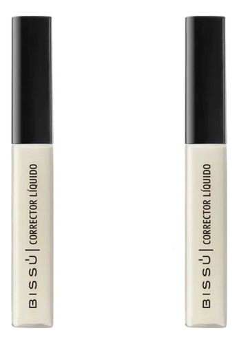 2 Piezas Corrector Liquido Bissu Original Varios Tonos 