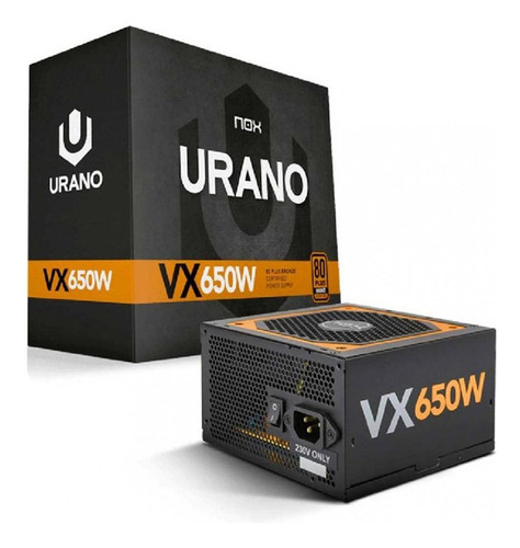 Fuente De Poder Certificada Nox Urano Vx 650w 80+ Bronze