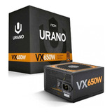 Fuente De Poder Certificada Nox Urano Vx 650w 80+ Bronze