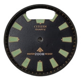 Mostrador Preto Para Relógio Citizen Aqualand ..c022 Dourado