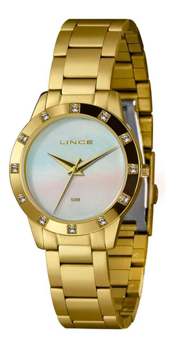 Relógio Lince Feminino Ref: Lrg4735l34 Bxkx Casual Dourado