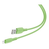 Cabo iPhone E iPad Baseus 1,2 M Carreg Rápido 2.4a Colourful Cor Verde-claro
