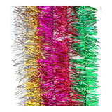 Lameta Colores 10 Cm Pack X 5  - Boa Guirnalda Deco Navidad