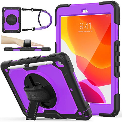 Funda Para iPad Resistente A Golpes Y Caidas (color Morado)