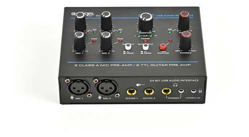 Consola Mixer Interfaz Hügel 4 Canales Pc Usb Guitarra Cuota