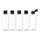 Botellas De Viaje Lisapack De 3.4 Oz Con Tapa Abatible (5 Pi