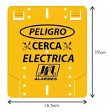 Aviso Peligro Cerca Elétrica Jfl 19x16.5 Cm X 10 Und