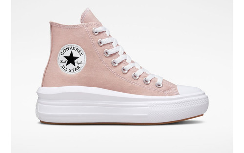 Tenis Mujer Plataforma Chuck Taylor All Star Move Rosa Claro