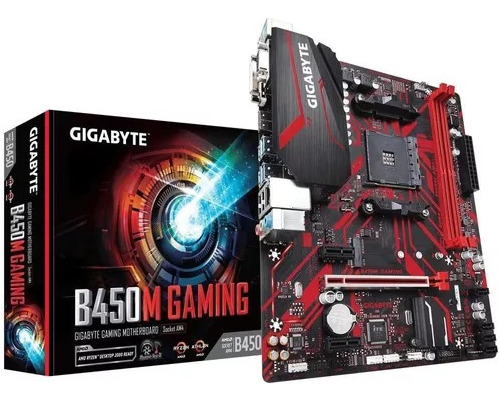 Placa Mae Gigabyte B450m Gaming Ddr4 Socket Am4 Chipset Amd