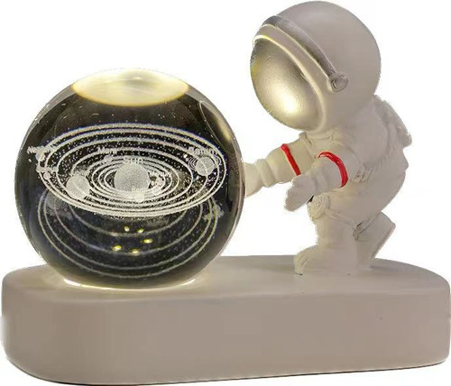 Luz Noturna Astronaut Thinker Crystal Ball