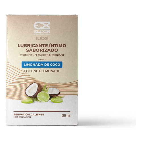 Lubricante Caliente Elixir Sabor A Limonada De Coco 30ml