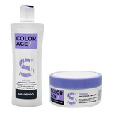 Color Age Kit Silver Matizador Shampoo + Máscara Rubios