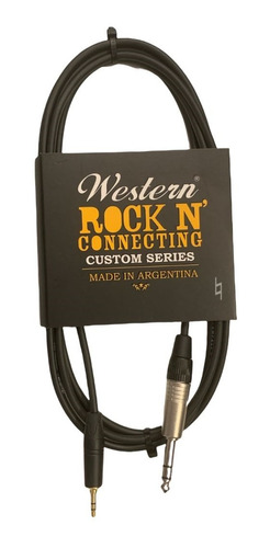 Western Miniptrs30 3 Metros Cable Audio Balanceado Mini Plug