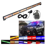 Barra Torreta Estrobo Codigo Leds Cob Policia 35 PuLG 60w